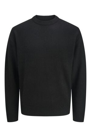 Jack & Jones Jack & Jones jjesoho ollie knit crew neck sn Trui black