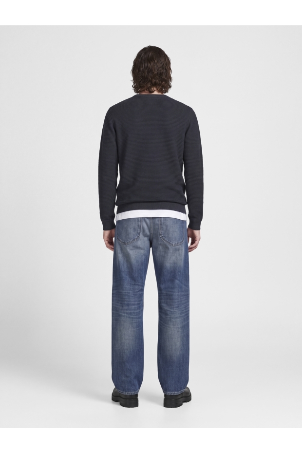 Jack & Jones JJEBRODY KNIT CREW NECK Navy Blazer