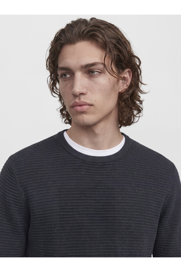 Jack & Jones JJEBRODY KNIT CREW NECK Navy Blazer