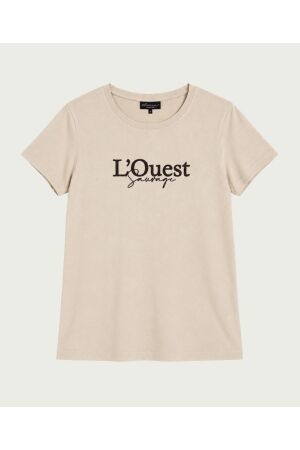 Elvira Casuals Elvira Casuals t-shirt l'quest e4 26-001 T-shirts warm ivory