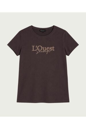 Elvira Casuals Elvira Casuals t-shirt l'quest e4 26-001 T-shirts dark coffee