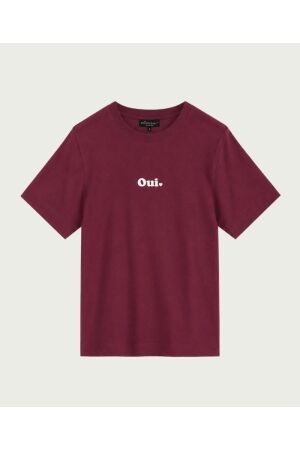 Elvira Casuals Elvira Casuals t-shirt oui e4 26-033 T-shirts merlot
