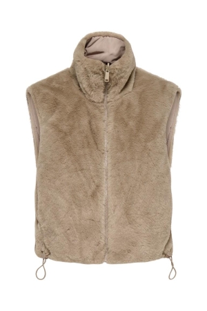 Only Only onldana faux fur rev.waistcoat otw cc Vest silver mink