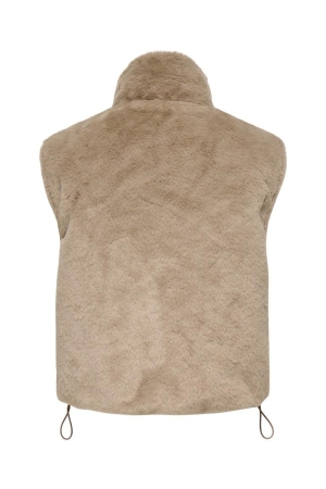 Only Only onldana faux fur rev.waistcoat otw cc Vest silver mink