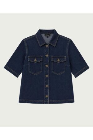 Elvira Casuals Elvira Casuals top deluna e4 26-059 Tops en Singlets nightfall denim