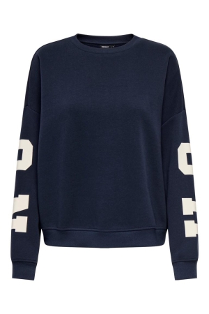 Only Only onlsweat l/s back/sleeve print swt noos 15356793 Sweater night sky birch houston print