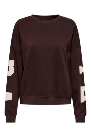 Only Only onlsweat l/s back/sleeve print swt noos 15356793 Sweater vineyard wine birch florida print