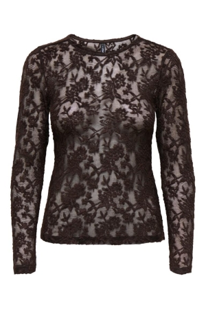 Only Only onlblaise l/s top jrs 15356155 T-shirt Lange mouw coffee bean