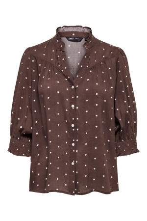 Only Only onlraya 3/4 shirt wvn noos 15332997 Blouse deep mahogany dots