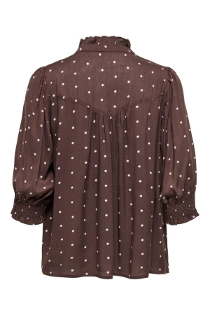 Only Only onlraya 3/4 shirt wvn noos 15332997 Blouse deep mahogany dots