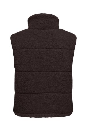Only Only onlsandra teddy waistcoat life otw noos 15320630 Gilets seal brown