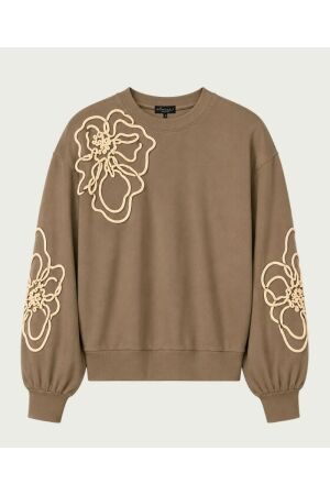 Elvira Casuals Elvira Casuals sweater liora e4 26-045 Sweater 411 cappuccino