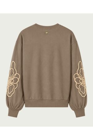 Elvira Casuals Elvira Casuals sweater liora e4 26-045 Sweater 411 cappuccino