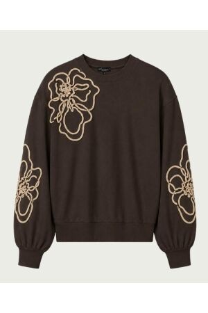 Elvira Casuals Elvira Casuals sweater liora e4 26-045 Sweater 668 dark coffee