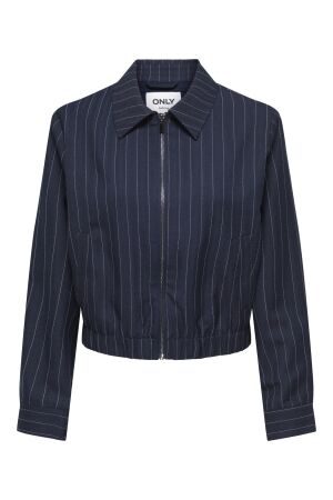 Only Only onlaline l/s pinstripe bomber jacket tlr 15378803 Jackets night sky white pinstripe