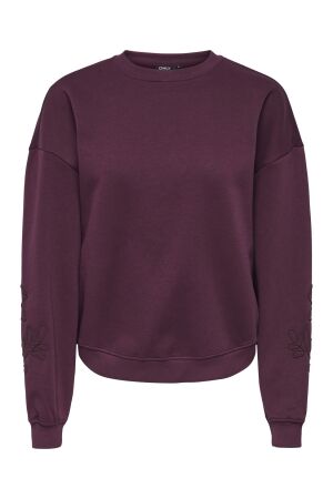 Only Only onlbrooklyn l/s embroidery box swt Sweater fig
