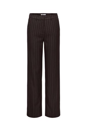 Only Only onlaline hw str pinstripe pant tlr Broek chocolate torte