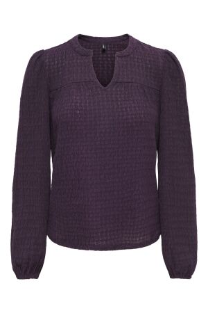 Only Only onlilse l/s v-neck top jrs Longsleeves plum perfect