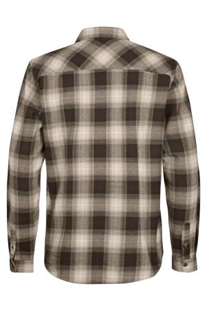 Petrol Petrol shirt long sleeve check m-3060-sil428 Overhemd 9113 iron steel