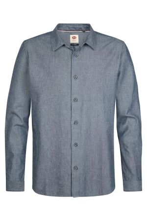 Petrol Petrol shirt long sleeve uni m-3060-sil406 Overhemd 5092 royal navy