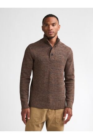 Petrol Petrol knitwear collar m-3060-kwc270 Trui 7158 saddle brown