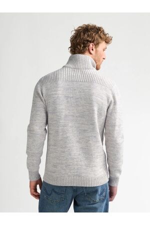 Petrol Petrol knitwear collar m-3060-kwc226 Trui 0009 antique white melee