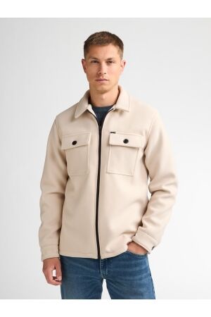 Petrol Petrol shirt long sleeve uni m-3060-sil418 Overshirt 0113 stone white