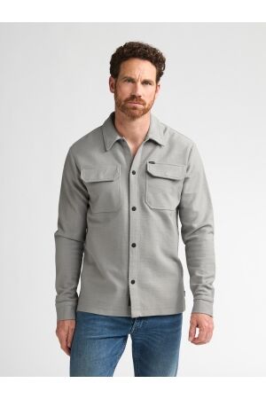 Petrol Petrol shirt long sleeve uni m-3060-sil423 Overshirt 9115 ice grey