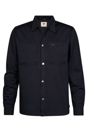 Petrol Petrol shirt long sleeve uni m-3060-sil424 Overshirt 5092 royal navy