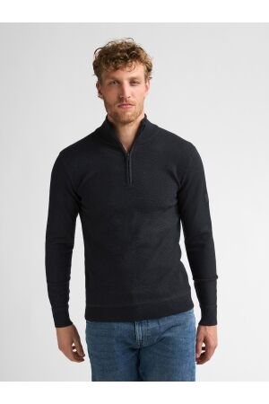 Petrol Petrol knitwear collar m-3060-kwc214 Trui 9111 deep black