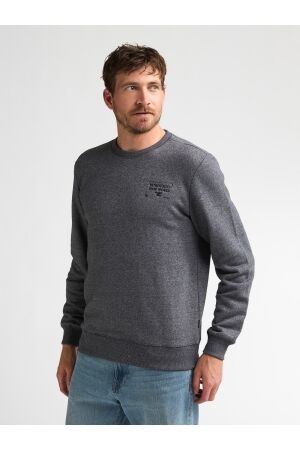 Petrol Petrol sweater round neck m-3060-swr309 Sweater 9113 iron steel