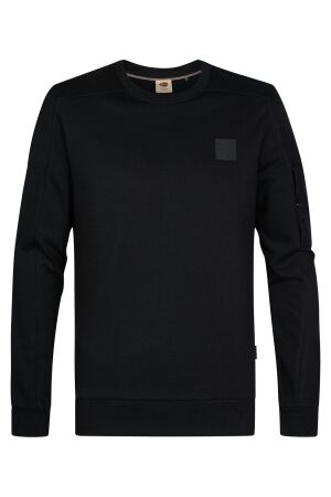 Petrol Petrol sweater round neck m-3060-swr322 Sweater 9111 deep black