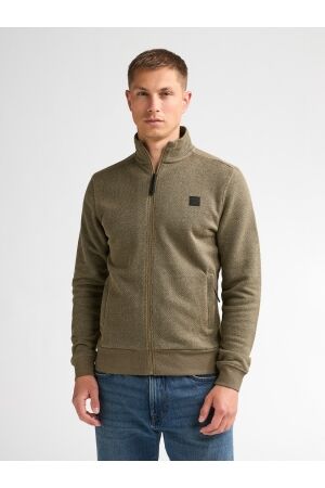 Petrol Petrol sweater collar zip m-3060-swc301 Vest 7140 oak