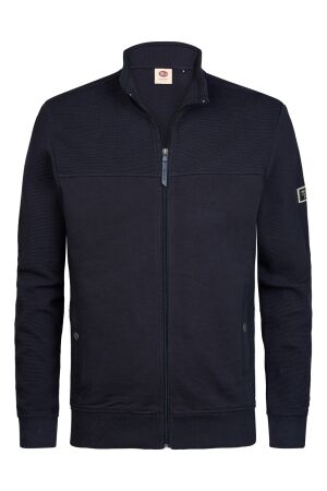 Petrol Petrol sweater collar zip m-3060-swc314 Vest 5092 royal navy