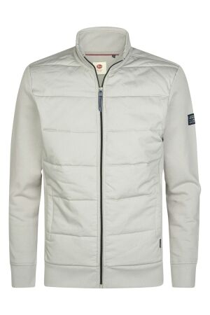 Petrol Petrol sweater collar zip m-3060-swc348 Vest 9115 ice grey