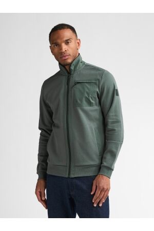 Petrol Petrol sweater collar zip m-3060-swc319 Vest 6185 steel green