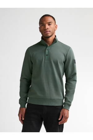 Petrol Petrol sweater collar m-3060-swc320 Sweater 6185 steel green