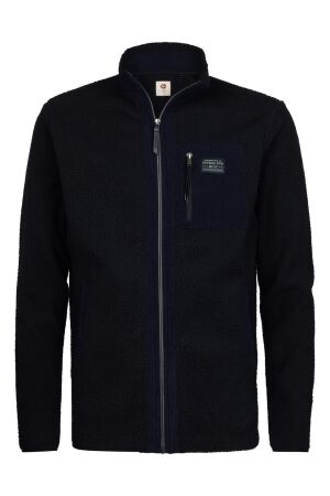 Petrol Petrol sweater collar zip m-3060-swc332 Vest 5092 royal navy