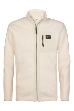 Petrol Petrol sweater collar zip m-3060-swc332 Vest 0113 stone white