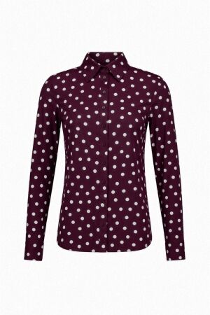 Studio Anneloes Studio Anneloes poppy blouse 14387 Blouse 3817 blackberry/ecru