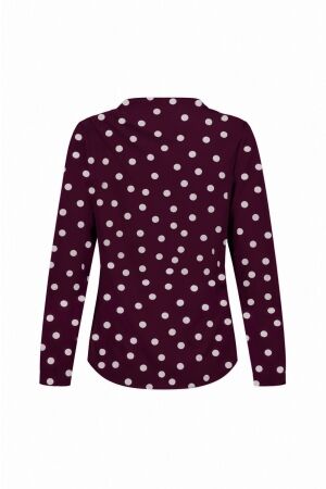 Studio Anneloes Studio Anneloes marleen top 14389 T-shirt Lange mouw 3817 blackberry/ecru