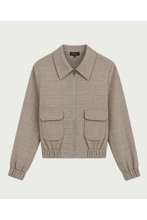 Elvira Casuals Elvira Casuals bomber rumi e4 26-043 Jackets cappuccino check