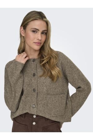 Only Only onlpiemonte l/s cardigan knt noos Vest walnut melange