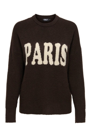Only Only onljerico l/s pullover knt noos Trui coffee bean