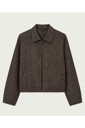 Elvira Casuals Elvira Casuals jacket kaylee e4 26-013 Jackets dark coffee check