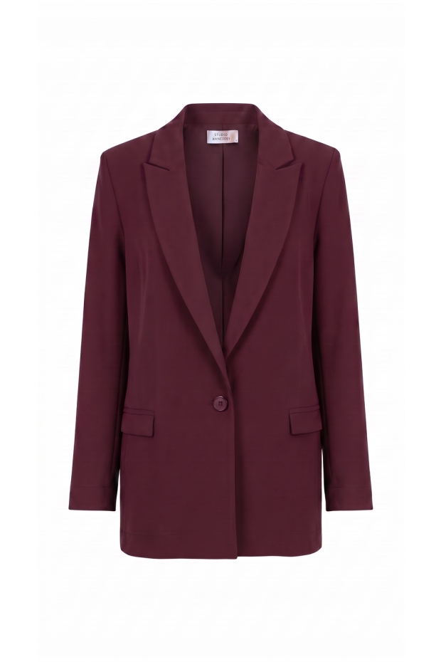 Studio Anneloes Sanny bonded blazer 14709 3800 blackberry