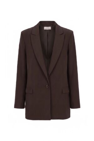 Studio Anneloes Studio Anneloes sanny bonded blazer 14709 Blazers 8700 espresso