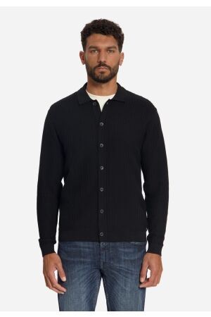 No-Excess No-Excess cardigan full button drop needle 33230968 Vest black