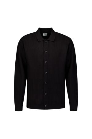 No-Excess No-Excess cardigan full button drop needle 33230968 Vest black
