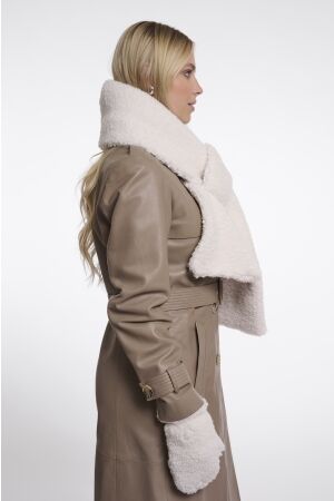 Rino & Pelle Rino & Pelle teddy scarf asho.7002612 Sjaals birch